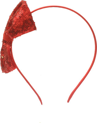 

Stol'n Red Bow Sequence Hairband: Red Hair Band(Multicolor)