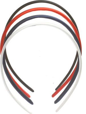 

Stol'n Combo of Black, Red, Navy Blue, White Plain Hairband: Black, Red, Navy Blue, White Hair Band(Multicolor)