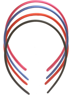 

Stol'n Combo of Dark Pink, Royal Blue, Red, Black Plain Hairband: Dark Pink, Royal Blue, Red, Black Hair Band(Multicolor)
