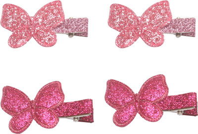 

Stol'n Set of Dark Pink and Light Pink Shiny Butterfly Clip :Dark Pink and Light Pink Hair Accessory Set(Multicolor)
