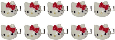 

Bueno Hair Clips For Babies | Hair Pins For Girls Cat Design, 10 clips Hair Pin(Multicolor)