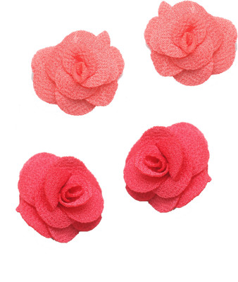 

Stol'n Set of Pink and Peach Flower Clip :Pink and Peach Hair Accessory Set(Multicolor)