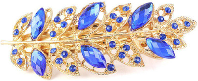 

Silverstoli Blue Color Leaf Design Hair Pin Hair Clip(Blue)