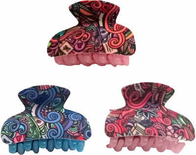 

Shopex Abstract Print Hair Clutcher For Women Hair Claw(Multicolor)