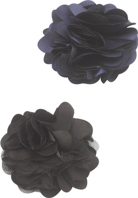 

Stol'n Set of Navy Blue and Black Flower Clip :Navy Blue and Black Hair Accessory Set(Multicolor)