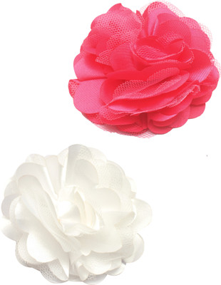 

Stol'n Set of Pink and White Flower Clip :Pink and White Hair Accessory Set(Multicolor)