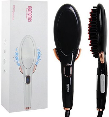 

Beautyer Three-in-one Ionic Hair Straightener Brush Professional Anti-Scald Fast Heating Temperature Adjustable Comb (Black)