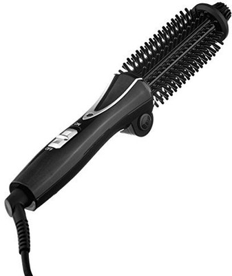 

Cooliss Hot Styling curling iron Brush, 26mm ceramic Barrel curling iron Ionic Electric Round Heated Brush Foldable curler Straightener Hair curling wand (Black)