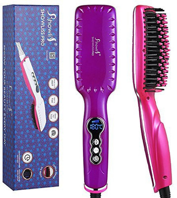 

VITI Hair Straightener Brush, Digital Hair Straightening Comb with LCD Display, MCH Fast Heating, Temperature Control and Auto-off Function