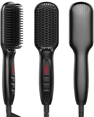 

UKLISS Fast Hair Straightener Comb 110-220V Hair Straightener Straightening Iron Brush,Electrical Heated Irons Hair Straightening with Faster Heating,Anti Scald, Heat Resistant