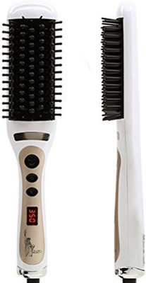 

Mannice Hair Brush Straightener for Long Hair,2 in 1 Ionic Hair Straightener, Anion instant Magic Silky Straight Hair Styling, Anti Scald Anti Static Ceramic Heating Detangling Hair White Mothers Day Gifts