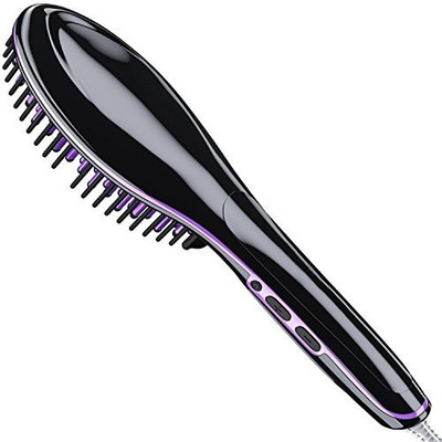 

Alayna InstaMagic Hair Straightener Brush with LED Display Portable Electric Hair Straightening Brush - Great For Travel - Get Instant Results - Straightens All Hair Types - Great Gift!