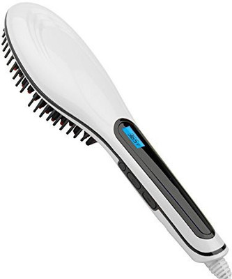 

PU Health Pure beauty turbo ion hair straightener brush - white