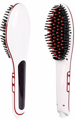

Ebro Electric Pro Automatic LCD Temperature Control Paddle Brush Hair Straightener (White)