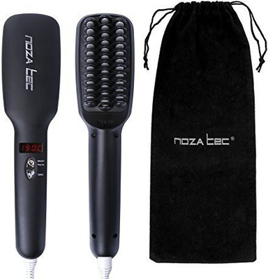 

Noza Tec New 2016 Hair Straightener Brush Anion instant Magic Silky Straight Hair Styling, Anti Scald Anti Static PTC Heating Detangling Hair Black