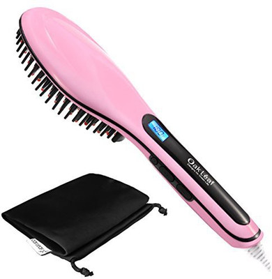 

Oak Leaf Hair Straightener,Pro Detangling Hair Brush Electric Comb Hair Straightening Irons