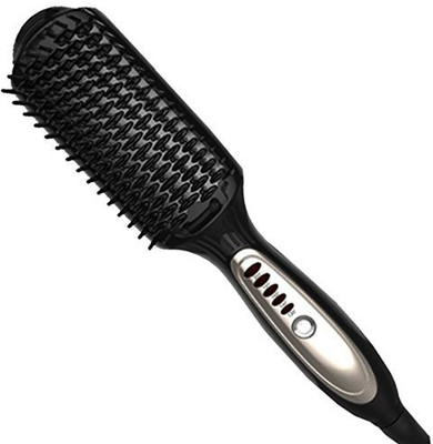 

ProBalance Brush Hair Straightener - Magic Silky Straight Hair Styling-Professional Digital Anti Static Anti-Scald Ceramic Heating Iron - Straightening Comb Zero Damage US plug