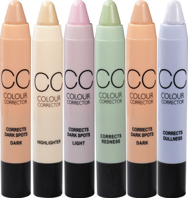 

MN CC Colour Corrector Highlighter C15001 Pack of 6 Highlighter(Multicolor)