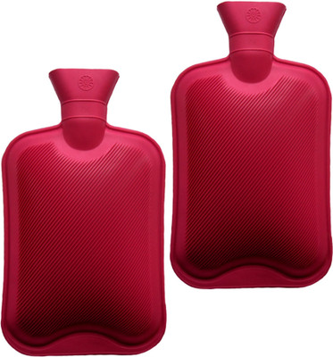 

CRETO Doctor Choice N-55 Hot water bottle Pack of 2 NON -ELECTRIC rubber hot water bag 1 L Hot Water Bag(Red)