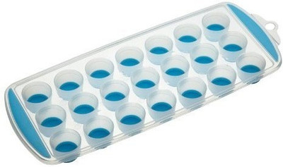 Niptin Ice Cube Tray Blue Silicone Ice Cube Tray(Pack of2)