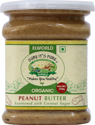 

ELWORLD Natural Peanut Butter (Gluten Free, Low GI, Vegan, Handmade)- 250 g