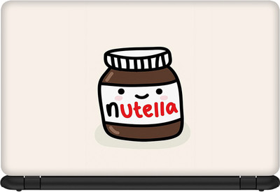 

Mugs4You Nutella Smile Laptop Skins & Stickers HD Quality for 15.6 inches Laptop Vinyl Laptop Decal 15.6