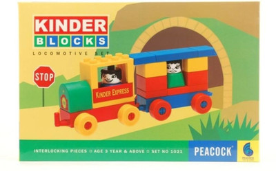 

MA Products Peacock KINDER BLOCKS LOCOMOTIVE SET(Multicolor)