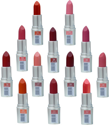 

firstzon™ Mantrap Glory Lips Lipsticks Special Festive Offer (Set of 12)(SET A, 3.6 g)
