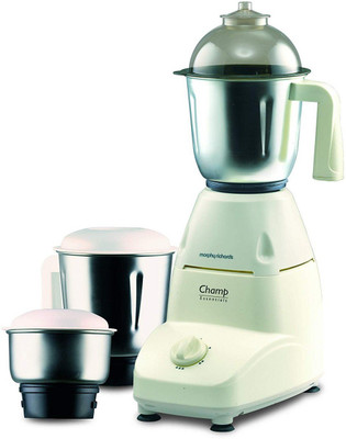 

Morphy Richards Champ Essensial 500 Watt 600 Mixer Grinder(White, 2 Jars)