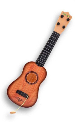 

Global Kids Learning 18 Inch size" 4-String Acoustic Toy Guitar size 57 cm (Brown)(Brown)