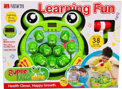 

saisan All New Imported Super Frog Game, Hammering Toy for Kids Best Birthday Gift for Kids (Green)(Multicolor)