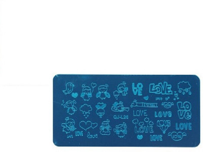 

SYGA 1 Piece QJ-L26 Style Nail Plates Nail Art Image Stamping Plates Nail Sticker(Silver)