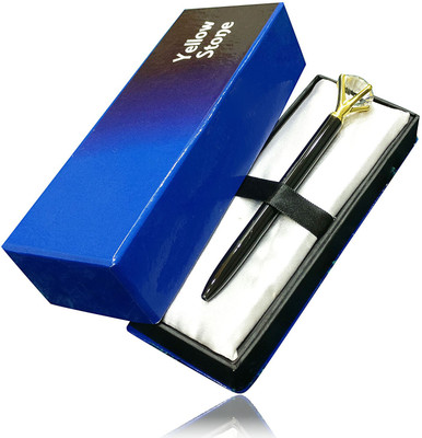 

Yellow Stone VENETIAN TOP CRYSTAL Metal Corporate Pen Gift Set (black) Ball Pen