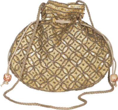 

GiftingTree Rajasthani Pouch Potli Golden Potli(Gold)