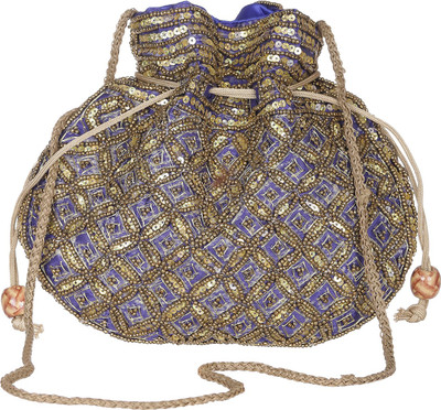 

GiftingTree Rajasthani Pouch Potli Blue Potli(Blue)
