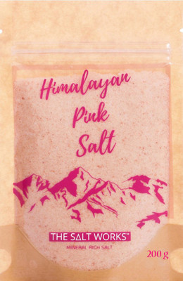 

THE SALT WORKS Himalayan Pink Salt Fine Grain, 200g Himalayan Pink Salt(200 g)