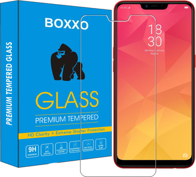 Boxxo Edge To Edge Tempered Glass for OPPO A5, Oppo A3s, Realme 2, Realme C1, Realme C1(Pack of 1)