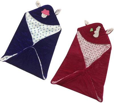 

Cute Collection New Born Baby Soft & Warm Blanket/Sleeping Bag cum Baby Packer (2 pieces) Sleeping Bag(Maroon, Blue, Maroon;royal blue