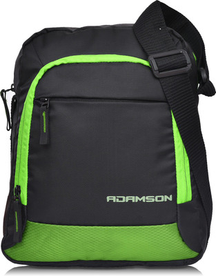 

Adamson Men & Women Casual Black, Green Polyester Sling Bag