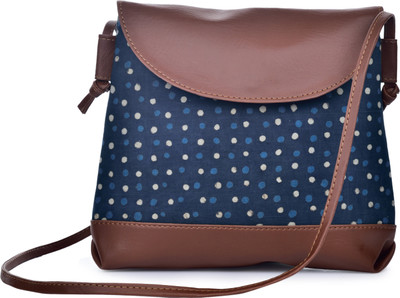 

MAAND Women Casual Multicolor Leatherette, PU, Cotton Sling Bag