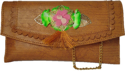 

universal Women Casual Brown Cotton Sling Bag