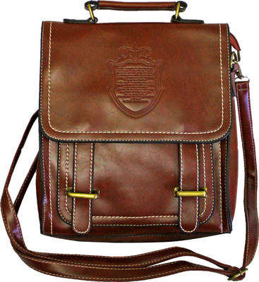 

Adamstone Men & Women Formal, Casual, Evening/Party Brown Leatherette Sling Bag