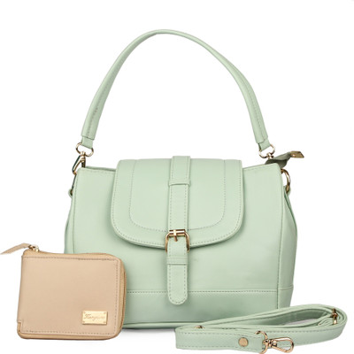 

Batterflye Women Casual, Formal, Sports Green PU Sling Bag