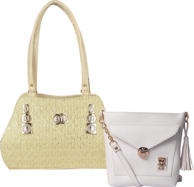 

Element Cart Women Casual, Evening/Party, Formal White PU Sling Bag