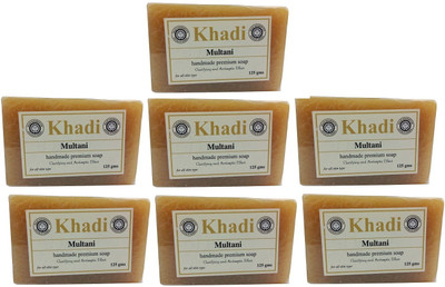 

Khadi Herbal Handmade Multani Soap - Pack of 7(875 g, Pack of 7)