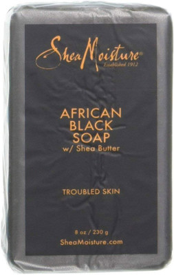 

Shea Moisture African Black Soap With Shea Butter 8 oz (Pack of 2)(230 g, Pack of 2)