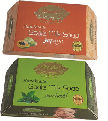 

ShazfaS Goat's Milk Soap Combo (Papaya and Patchouli)(170 g)