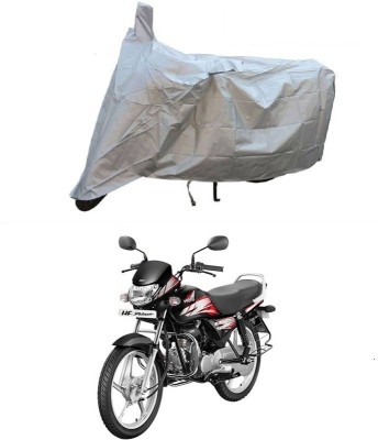 JVG Two Wheeler Cover for Hero(HF, Silver)