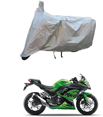JVG Two Wheeler Cover for Kawasaki(Ninja 300, Silver)