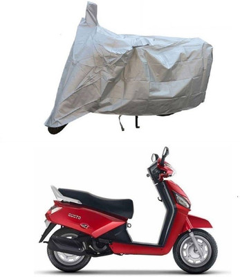 JVG Two Wheeler Cover for Mahindra(Gusto, Silver)